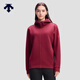 迪桑特（DESCENTE）ESSENTIAL系列男女同款連帽針織運動(dòng)外套新品 DR-深紅色 L (175/96A)