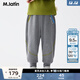 馬·拉?。∕.Latin）馬拉丁兒童褲子25秋裝新款男童女童小童簡(jiǎn)約束腳哈倫褲針織長(cháng)褲 中雜灰 120