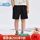 361°童裝 兒童短褲25夏季男小童速干透氣運動(dòng)梭織五分褲 黑110