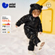 迷你巴拉巴拉[遠紅外發(fā)熱]寶寶羽絨連體衣嬰兒包手包腳護肚2025冬新款外套