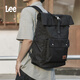 Lee大容量雙肩包男短途旅游出差背包潮牌時(shí)尚電腦包 曜石黑