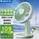 格力（GREE）USB可充電風(fēng)扇臺式手持迷你桌面小風(fēng)扇便攜辦公戶(hù)外露營(yíng)辦公室家用臺夾扇電扇FSTZ-1201A6