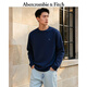 Abercrombie & Fitch【棉質(zhì)貼身】經(jīng)典小麋鹿圖案美式圓領(lǐng)T恤25秋冬男裝124-5565 海軍藍 S (175/92A) 尺碼偏大，建議小一碼