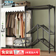 樂(lè )愛(ài)家衣柜免安裝全鋼架簡(jiǎn)易衣柜加粗鋼管出租房布衣柜學(xué)生家用臥室衣柜