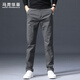 馬克華菲（MARK FAIRWHALE）褲子男士春秋季修身直筒商務(wù)休閑褲男彈力長(cháng)褲子男褲 深灰色 32