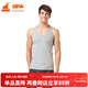 銅牛內衣 四季常規基礎打底衫汗衫 男 棉質(zhì) 羅紋工字運動(dòng)背心NB005 10花灰 XL (175/100)