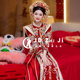 枝己秀禾服新娘敬酒服2025新款訂婚衣服婚紗主紗高檔結婚禮服古裝嫁衣 X616 L