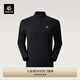KAILAS凱樂(lè )石立領(lǐng)半開(kāi)抓絨衫男秋冬保暖速干排汗滑雪打底衛衣 玄青黑 XL