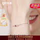 Grace Girl蝴蝶手鏈女玫瑰金小眾銀首飾個(gè)性簡(jiǎn)約系生日新年元旦禮物送女友