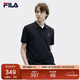 FILA斐樂(lè )短袖POLO衫男2025夏季透氣翻領(lǐng)休閑通勤運動(dòng)T恤上衣