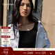 Calvin KleinJeans25早秋新款女士經(jīng)典小標美式復古潮流ck白色潮殼牛仔外套 UN6-牛仔白 S