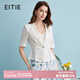 愛(ài)特愛(ài)（EITIE）氣質(zhì)干練修身薄款收腰小西裝短外套夏季新款職業(yè)裝B2403304 極光白10 XL 170