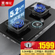 櫻花燃氣灶 雙頭煤氣灶家用5.2kW猛火爐灶臺 開(kāi)孔尺寸710x4100 650x350 630x330都可一級能效 熄火保護 天然氣12T 防爆鋼化玻璃灶