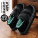 比格加特大碼棉拖鞋男包跟防水4647居家棉鞋保暖冬外穿4849 黑色  46-47