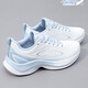 特步女鞋運動(dòng)鞋子女秋冬季新款皮面防潑水減震跑步鞋健身訓練慢跑鞋 帆白/淺粉色/夕霧藍 38