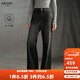 艾諾絲雅詩(shī)【商場(chǎng)同款】2025冬季新款通勤百搭復古直筒牛仔褲長(cháng)褲女40933287 黑灰色 M