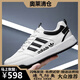 阿迪發(fā)【廠(chǎng)牌】品牌男鞋板鞋25秋冬經(jīng)典休閑小白鞋皮面防水運動(dòng) AD558白黑 40 (250mm)