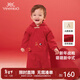 英氏（YEEHOO）嬰兒衣服秋冬長(cháng)袖男童連體衣寶寶拜年服喜慶衣服女童 新年紅 73cm （建議身高66-73cm）
