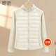 她池立領(lǐng)拉鏈拼接外套女2025冬裝新款減齡修身氣質(zhì)保暖上衣