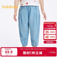 巴拉巴拉兒童褲子男童夏裝2024童裝寶寶長(cháng)褲女童牛仔褲潮208224108209