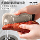 半物生活硅膠果蔬清潔刷家用洗土豆刷可彎曲縫隙清洗刷多功能洗菜水果洗刷