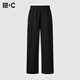 優(yōu)衣庫合作款男女裝寬松運動(dòng)長(cháng)褲休閑褲衛褲常規款479854 479854/09黑色 L