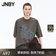 江南布衣（JNBY）【商場(chǎng)同款】25秋新品T恤圓領(lǐng)棉質(zhì)短袖趣味狗狗圖案5P7110460 077/雜灰咖 S