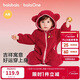 巴拉巴拉【balaOne】童裝嬰兒連體衣秋冬爬服紅色新年拜年服保暖衣