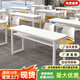 同宿教育機構培訓桌補習班輔導班中小學(xué)生課桌椅組合雙人會(huì )議室長(cháng)條桌 1200*400*750雙層一桌兩椅