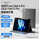 酷士達適用VIVO Pad5Pro/3Pro保護殼iQOO Pad5/2Pro保護套智能休眠帶筆槽防摔三檔全包防護 黑色