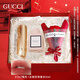 古馳（GUCCI）口紅香水禮盒 38女神節禮物送女友老婆媽媽 大牌正品彩妝套裝 絨霧217啞光+古馳花悅香水5ml