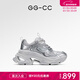 GG-CC【白鹿同款】秋季新款潮流厚底老爹鞋銀色增高休閑鞋女G24X9833 銀色 36