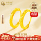 中國黃金（CHINA GOLD）黃金耳環(huán)女士款5G時(shí)尚素金車(chē)花耳環(huán)情人情人節生日禮物送女朋友 【送女友】足金耳環(huán) 約0.7g【品牌禮盒】