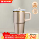STANLEY保溫杯水杯巨無(wú)霸吸管杯PRO大容量杯子保溫保冷年會(huì )禮品男女禮物 【重磅新品】珠光香檳金- 591ml