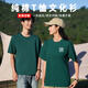 匆客重磅純棉圓領(lǐng)短袖團體服文化衫工裝T恤班服餐飲工作服定制印logo 220克一墨綠 【定制聯(lián)系客服】 L 【建議體重115-130斤】