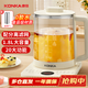 康佳（KONKA）養生壺 煮茶器煎藥壺玻璃保溫燒水壺 電熱水壺迷你玻璃煮茶壺1.8L帶濾網(wǎng) KYSH-1837E-W