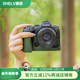 攝侶佳能r5r6二代保護套R63r52r62相機包r50v真皮套V1底座r10R50保護殼r7r8RP真牛皮相機殼數碼配件 R5/R5二代復古綠真皮保護套