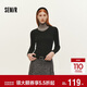 森馬（Semir）森柔|針織衫女冬鵝蛋領(lǐng)純色緊身上衣2025顯瘦羊毛衫109725107004