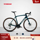 崔克（TREK）公路車(chē) DOMANE SL 5 碳纖維緩震舒適耐力巡航礫石路公路自行車(chē) 深水綠色 門(mén)店提取 54CM（建議身高172-177CM） 24速
