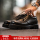 馬登工裝增高德比鞋男款厚底黑色大頭商務(wù)通勤cleanfit英倫風(fēng)休閑皮鞋 星耀黑 【正碼正拍/4cm增高/磨砂珠光感/男士皮鞋】 42 男碼