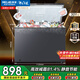 美菱（MeiLing）冰柜300/301升臥式頂開(kāi)門(mén)家用商用減霜冷藏大冷凍大容量冷柜一級能效斷電保溫保鮮速凍補貼電冰柜 BC/BD-301DT-星空灰 301L