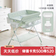 可優(yōu)比（KUB）尿布臺嬰兒護理臺新生兒多功能按摩整理?yè)嵊|臺可折疊換尿布臺 樹(shù)袋熊+小水盆+垃圾桶