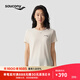 Saucony索康尼女子運動(dòng)休閑都市生活親膚舒適短袖針織衫 奶油白 S