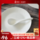 隆達骨瓷陶瓷餐具 純白小調羹 家用簡(jiǎn)約健康湯勺米飯勺 骨瓷餐具勺子 純白 福寶中調羹 6只裝