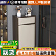 布曼倫實(shí)木小型鞋柜單門(mén)入戶(hù)超窄家用門(mén)口小柜子迷你玄關(guān)柜沙發(fā)邊柜邊幾 45*35*110cm【拼色】