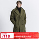 AKSERIESAK男裝秋季精銳系列搖粒絨里保暖大衣風(fēng)衣男2106959 軍綠色 L