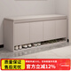 悅美妙鞋柜門(mén)口入戶(hù)柜換鞋凳一體家用玄關(guān)柜簡(jiǎn)約大容量長(cháng)凳穿鞋凳鞋柜 【奶咖色120CM】可放45碼