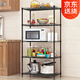索爾諾（SuoErnuo）置物架廚房重型大收納架貨架家用客廳展架層架多功能倉庫儲物架 五層-8895【加寬版 寬75*高158】