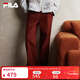 斐樂(lè ) 斐樂(lè )官方女士梭織長(cháng)褲2025秋季新款時(shí)尚簡(jiǎn)約基礎休閑闊腿褲 赤土紅棕-BN S 160/62A/S