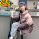G.duck女童冬裝羽絨服2025新款洋氣兒童冬季加厚大童白鴨絨女孩外套上衣 咖啡色羽絨服 160